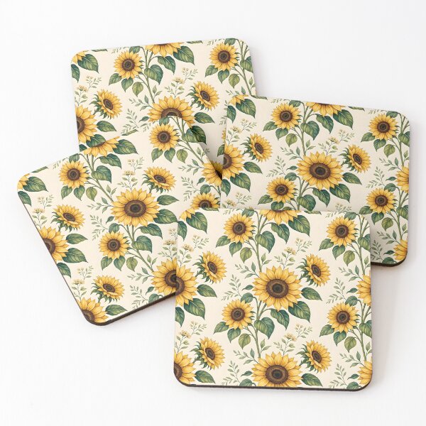 Item preview, Golden Sunflower Garden Pattern designed and sold by Sybille-Yates.