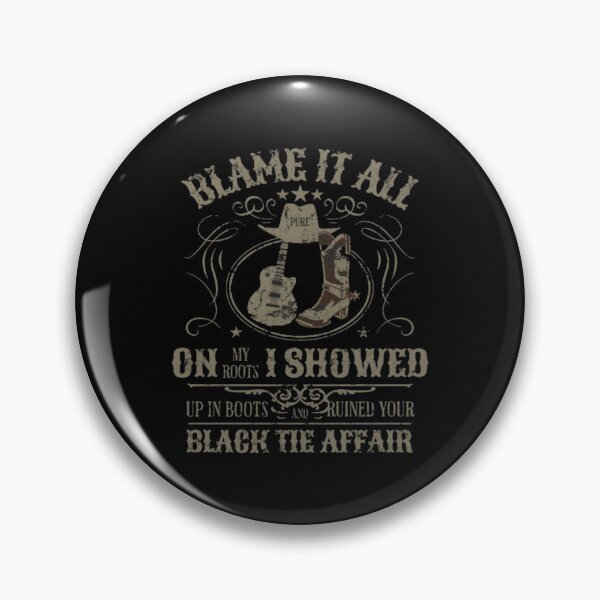 Item preview, Blame It All On My Roots - I'd Rather Be Line Dancing - Country Music Lover - Western Cowboy Hat Boots designed and sold by IdrisTalbot.