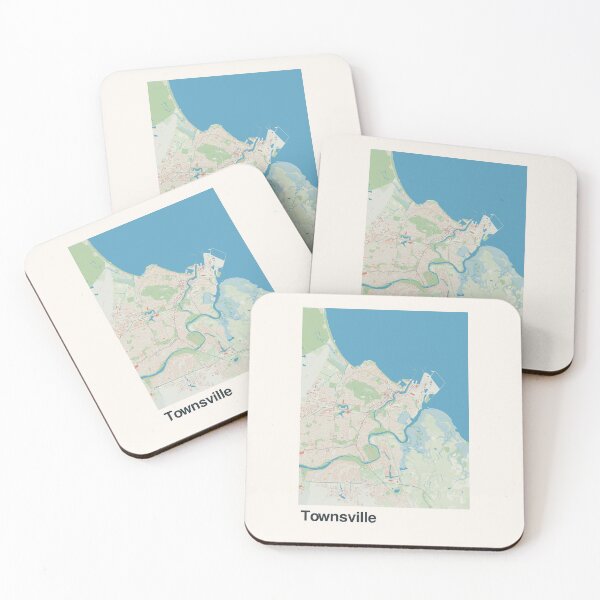 Item preview, Townsville Minimalistic Map Art designed and sold by MapsNerd.