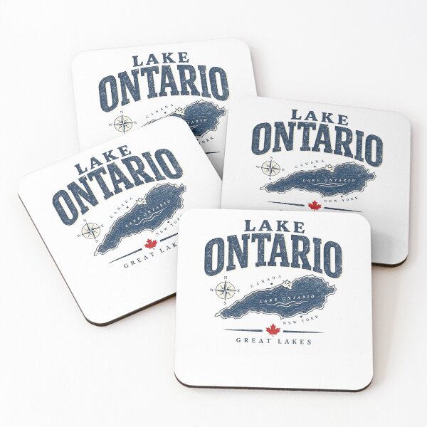 Item preview, Lake Ontario Map Vintage designed and sold by ellapaintcoast.