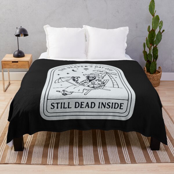 Item preview, "Still Dead Inside" Funny Summer Goth Grim Reaper Tarot Card designed and sold by Cipher & Soul.