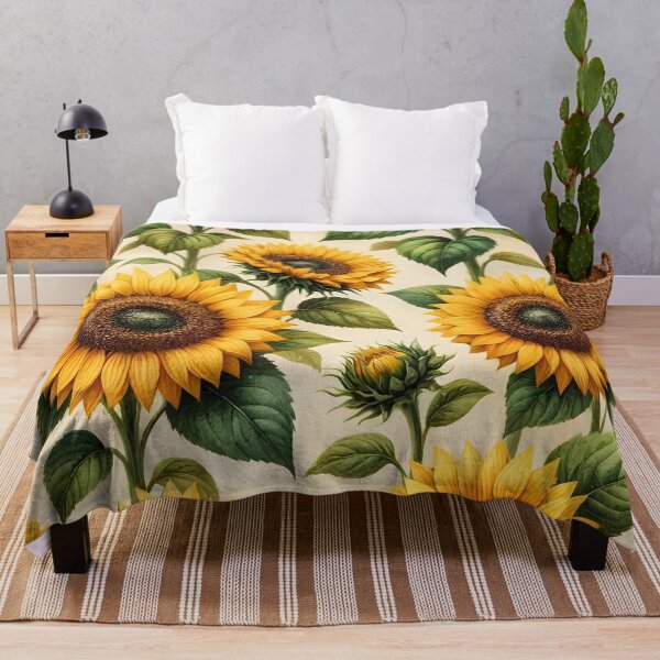 Item preview, Golden Sunflower Garden Pattern designed and sold by Sybille-Yates.