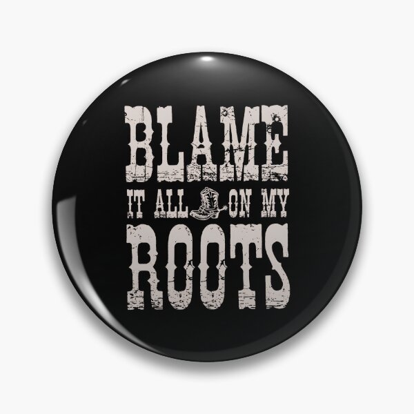 Item preview, Blame It All On My Roots - I'd Rather Be Line Dancing - Country Music Lover - Western Cowboy Hat Boots designed and sold by IdrisTalbot.