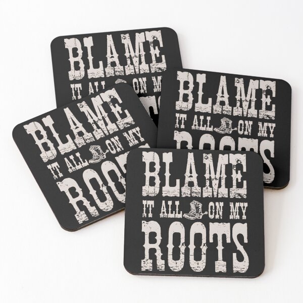 Item preview, Blame It All On My Roots - I'd Rather Be Line Dancing - Country Music Lover - Western Cowboy Hat Boots designed and sold by IdrisTalbot.