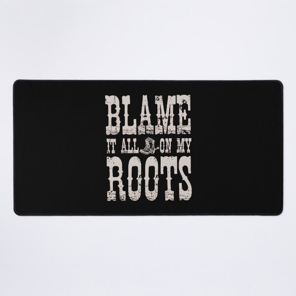 Item preview, Blame It All On My Roots - I'd Rather Be Line Dancing - Country Music Lover - Western Cowboy Hat Boots designed and sold by IdrisTalbot.