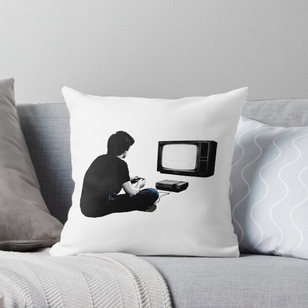 Item preview, Silhouette Boy Playing Vintage Retro Video Games Art designed and sold by Offscreensupply.