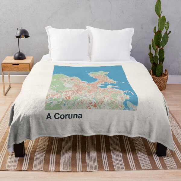 Item preview, A Coruna Minimalistic Map Art designed and sold by MapsNerd.