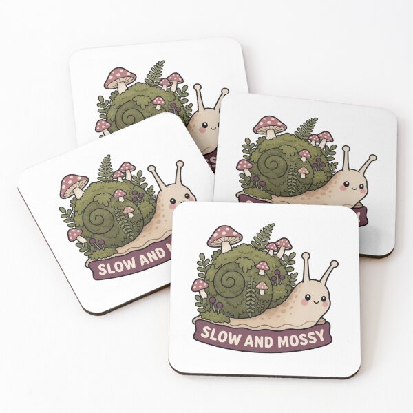 Item preview, Slow and Mossy Snail Sticker - Goblincore Cottagecore Snail	 designed and sold by LearnFunStore.