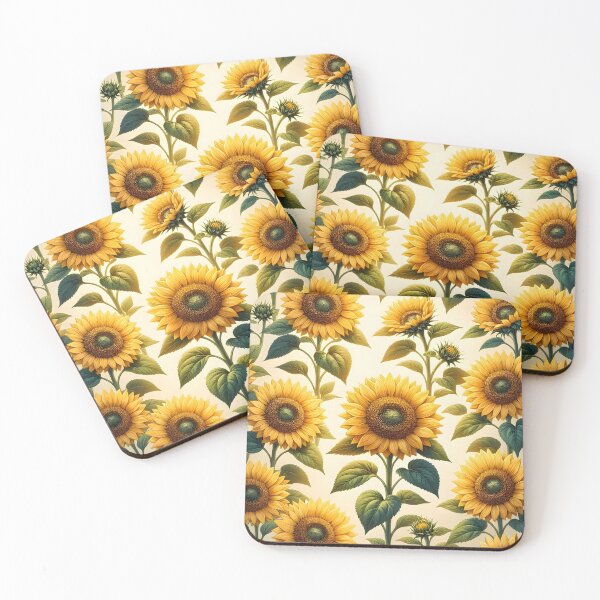 Item preview, Golden Sunflower Garden Pattern designed and sold by Sybille-Yates.