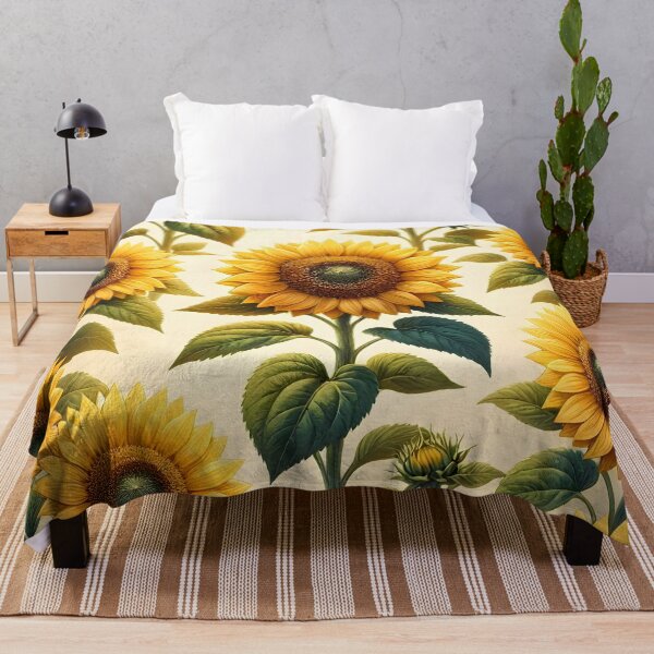Item preview, Golden Sunflower Garden Pattern designed and sold by Sybille-Yates.