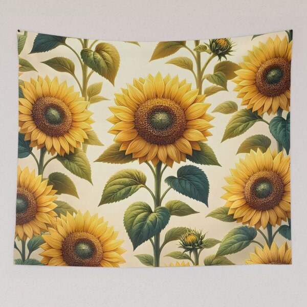 Item preview, Golden Sunflower Garden Pattern designed and sold by Sybille-Yates.