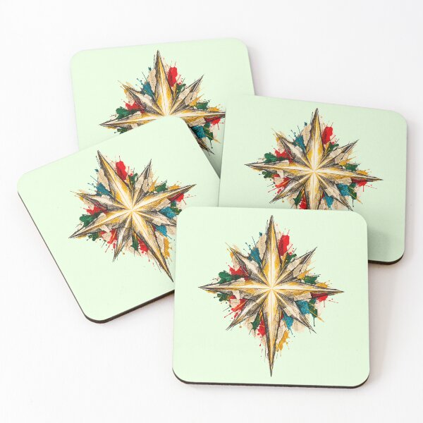 Item preview, Star of Bethlehem illuminates Christmas among living cutouts designed and sold by Honu2025.