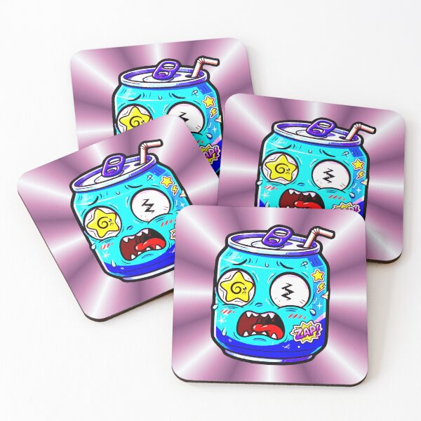 Item preview, Crazy Soda Can Star Eyes Lightning Bolt Scared Zap Funny designed and sold by AstronautMerch.