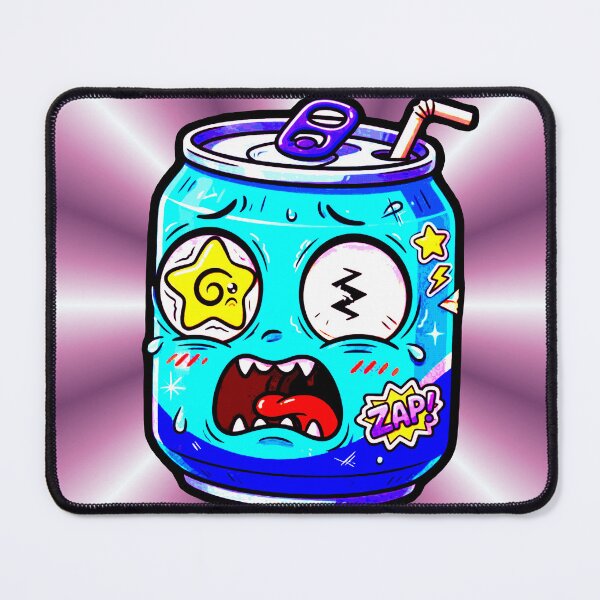 Item preview, Crazy Soda Can Star Eyes Lightning Bolt Scared Zap Funny designed and sold by AstronautMerch.