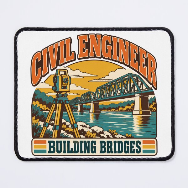 Item preview, Civil Engineer Gift - Building Bridges designed and sold by RedRubyBubble.