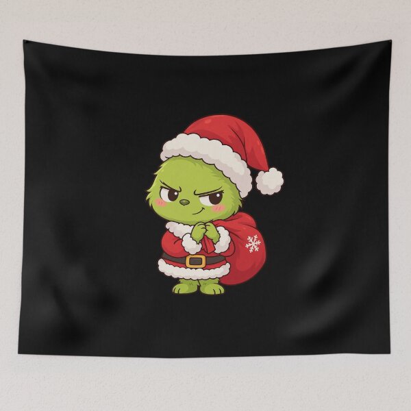 Item preview, Cute Kawaii Christmas Grinch designed and sold by odkocreative.