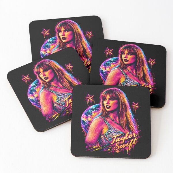 Item preview, Taylor Swift Colorful Retro Pop Star Art designed and sold by TripleFour444.