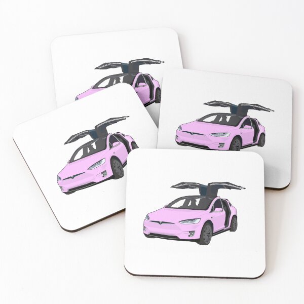 Item preview, Pink Tesla Model X Gullwing Doors designed and sold by SofaKingTESLA.