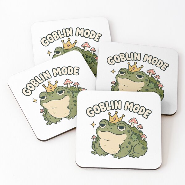Item preview, Goblin Mode Toad Sticker - Goblincore Cottagecore Frog with Crown	 designed and sold by LearnFunStore.