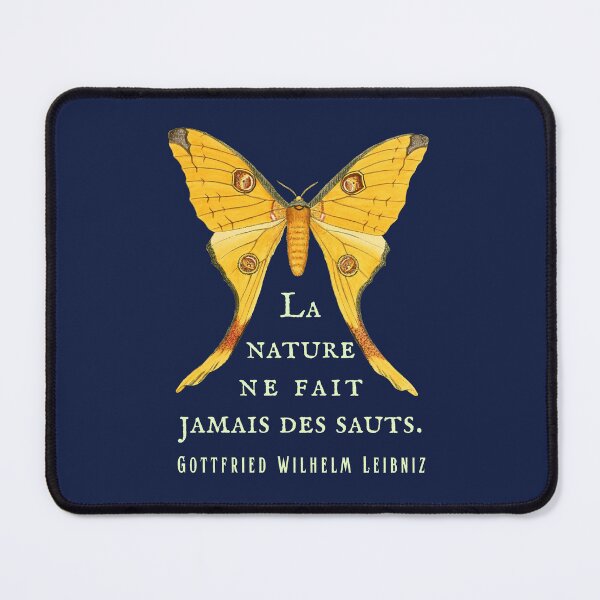 Item preview, Gottfried Wilhelm Leibniz quote: La nature ne fait jamais des sauts. designed and sold by artbleed.