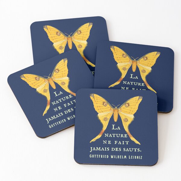 Item preview, Gottfried Wilhelm Leibniz quote: La nature ne fait jamais des sauts. designed and sold by artbleed.