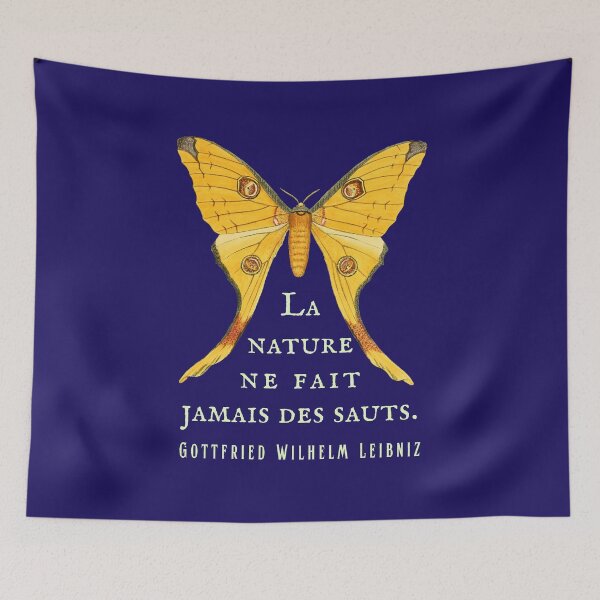Item preview, Gottfried Wilhelm Leibniz quote: La nature ne fait jamais des sauts. designed and sold by artbleed.