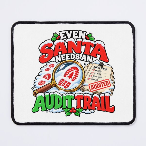 Item preview, Even Santa Needs an Audit Trail - Funny Accountant Christmas designed and sold by WeirdlyMild.