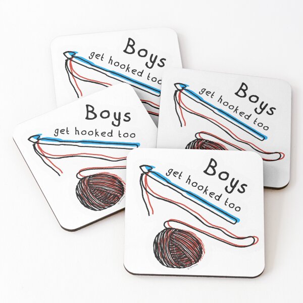 Item preview, Boys Get Hooked Too Crochet Hook and Yarn designed and sold by Dyche Studio.