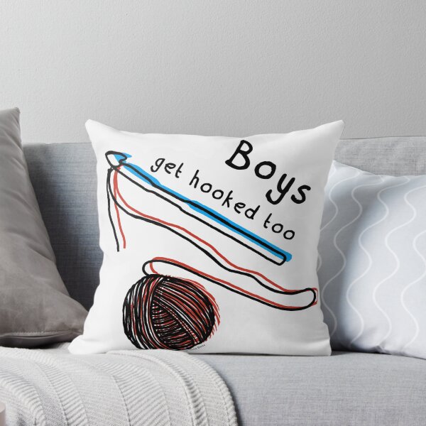 Item preview, Boys Get Hooked Too Crochet Hook and Yarn designed and sold by Dyche Studio.