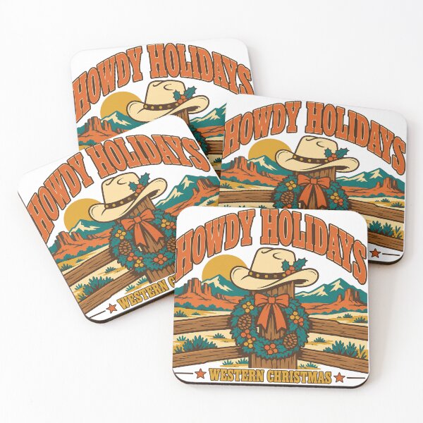 Item preview, Western Christmas Gift - Howdy Holidays designed and sold by RedRubyBubble.