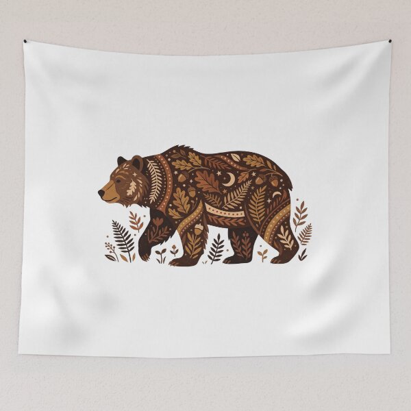 Item preview, browns — Contemporary folk art Artwork designed and sold by DigitalGraphic1.