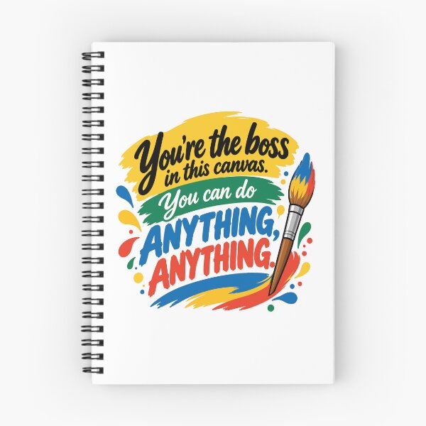 Item preview, Bob Ross Quote – You're the Boss in This Canvas designed and sold by karamram.