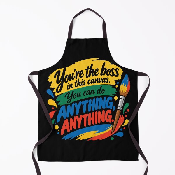 Item preview, Bob Ross Quote – You're the Boss in This Canvas designed and sold by karamram.