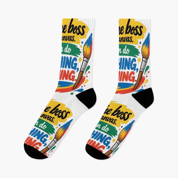 Item preview, Bob Ross Quote – You're the Boss in This Canvas designed and sold by karamram.