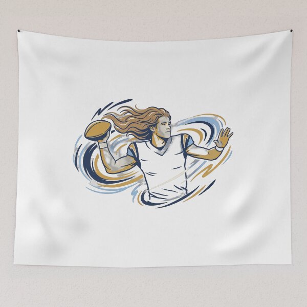 Item preview, justin herbert — Modern flat editorial Artwork designed and sold by DigitalGraphic1.