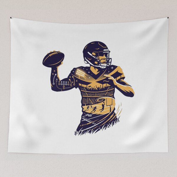 Item preview, kirk cousins — Negative-space silhouette Artwork designed and sold by DigitalGraphic1.