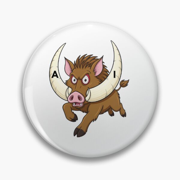 Item preview, AI Charging Boar  designed and sold by AwearnessApparel.