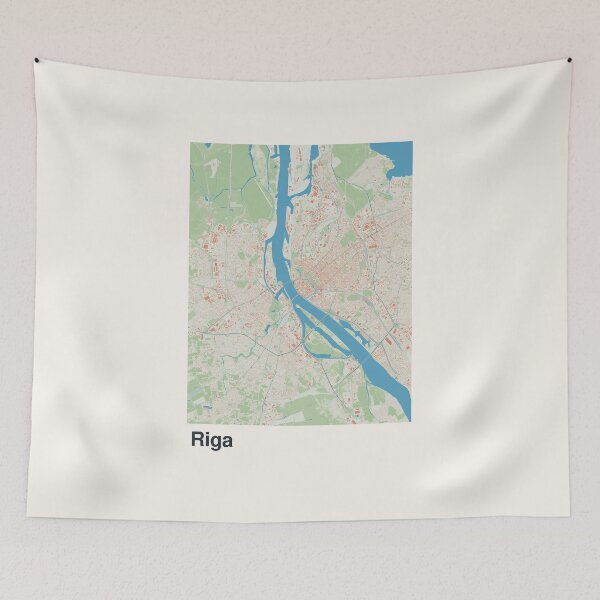 Item preview, Riga Minimalistic Map Art designed and sold by MapsNerd.