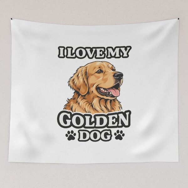 Item preview, I Love My Golden Retriever  designed and sold by Zerhof.