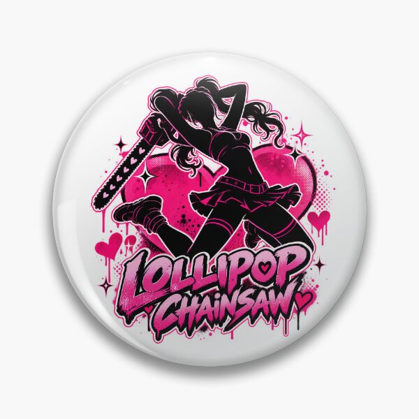 Item preview, Lollipop Chainsaw Pink Horror Game Girl Retro Punk Fan Art designed and sold by Kalaidax.