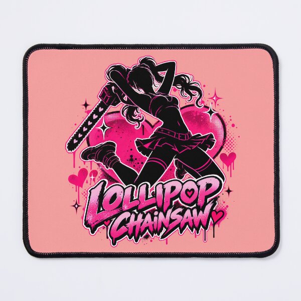 Item preview, Lollipop Chainsaw Pink Horror Game Girl Retro Punk Fan Art designed and sold by Kalaidax.