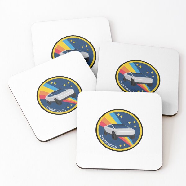 Item preview, Retro Cybertruck Space Badge designed and sold by SofaKingTESLA.