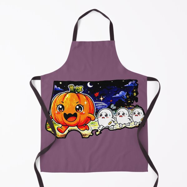 Item preview, Pumpkin Halloween Chasing Ghosts Kawaii Fun Night designed and sold by AstronautMerch.