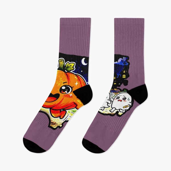 Item preview, Pumpkin Halloween Chasing Ghosts Kawaii Fun Night designed and sold by AstronautMerch.