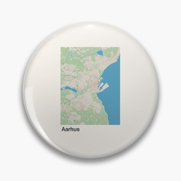 Item preview, Aarhus Minimalistic Map Art designed and sold by MapsNerd.