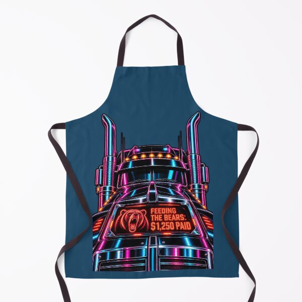 Item preview, Synthwave Trucker & Feeding The Bears designed and sold by NomadForge.