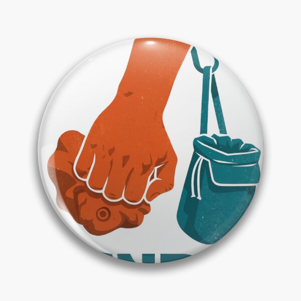 Item preview, Send It – Bouldering Rock Climbing Hand Chalk Bag designed and sold by CozyCornerDesigns.