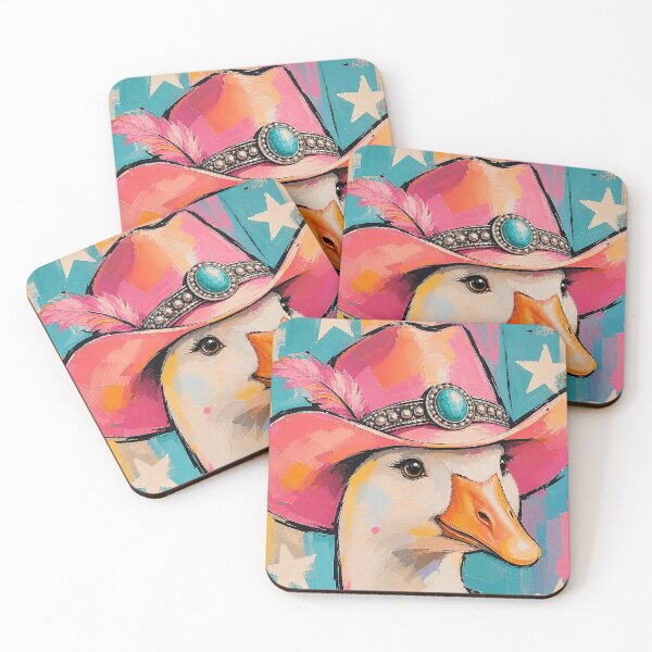 Item preview, Funky Cowgirl Goose Pink Cowboy Hat Art designed and sold by Luvahawb.