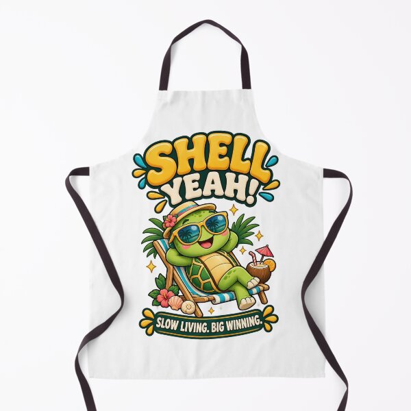 Artikelvorschau, Shell Yeah Chill Turtle Beach Wortspiel entworfen und verkauft von Flamocha.
