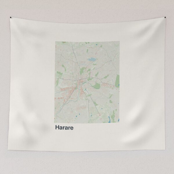 Item preview, Harare Minimalistic Map Art designed and sold by MapsNerd.